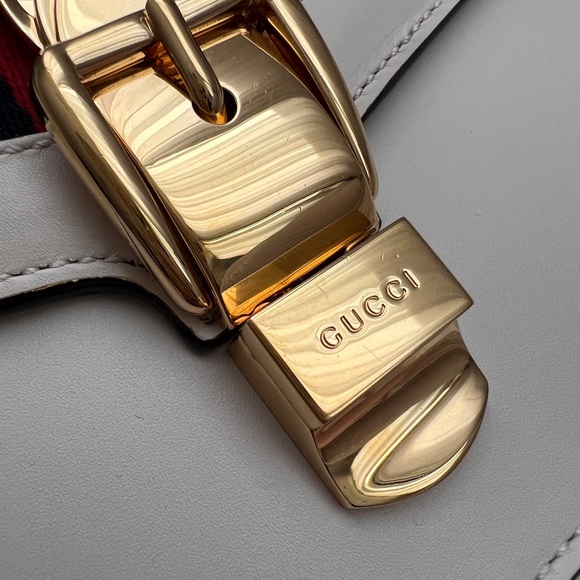 Auth Gucci White Sylvie Small Bag - Excellent condition - Picture 7 of 16
